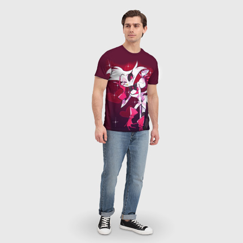 Мужская футболка 3D с принтом Отель Хазбин, вид сбоку #3
