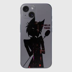 Чехол для iPhone 15 силиконовый с защитой камеры Отель Хазбин