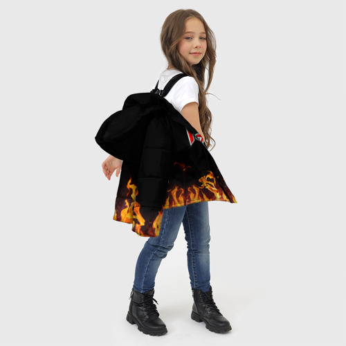 Зимняя куртка для девочек 3D Ария, цвет черный - фото 6