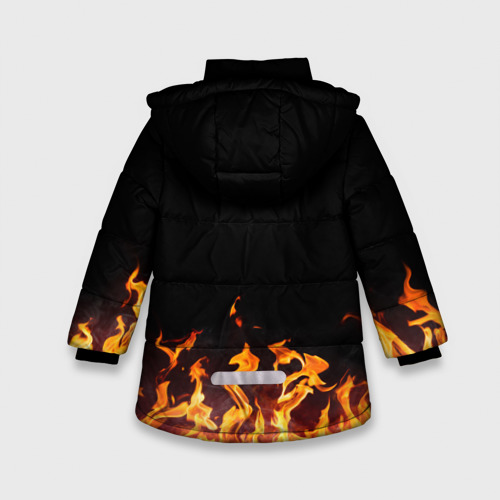 Зимняя куртка для девочек 3D Ария, цвет черный - фото 2