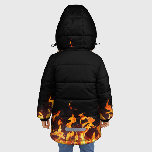 Зимняя куртка для девочек 3D Ария, цвет черный - фото 4