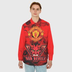 Мужская рубашка oversize 3D Manchester United - фото 2