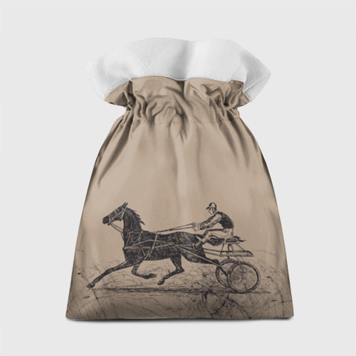 Подарочный 3D мешок лошадь с колесницей - фото 2