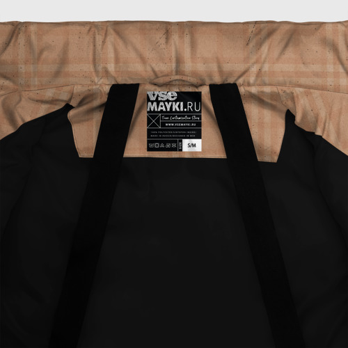 Женская зимняя куртка Oversize Всадники, цвет черный - фото 7