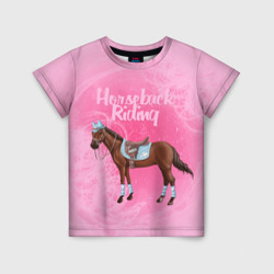 Детская футболка 3D Horseback Rading