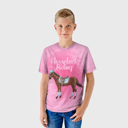 Детская футболка 3D Horseback Rading - фото 2