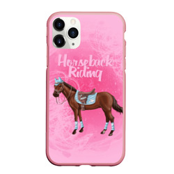 Чехол для iPhone 11 Pro Max матовый Horseback Rading