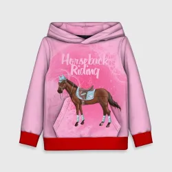 Детская толстовка 3D Horseback Rading