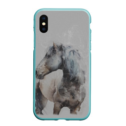 Чехол для iPhone XS Max матовый Лошадь