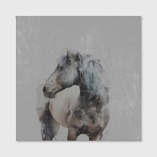 Холст квадратный Лошадь, цвет 3D печать - фото 2