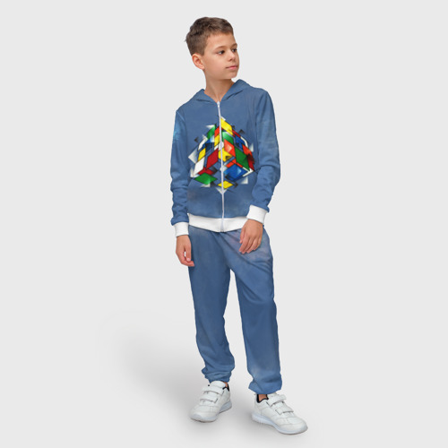 Детский 3D костюм с принтом Кубик Рубика, фото на моделе #1