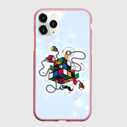 Чехол для iPhone 11 Pro Max матовый Кубик Рубика