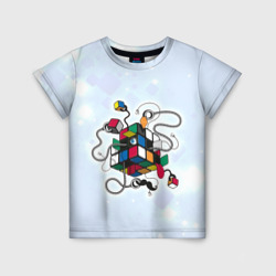 Кубик Рубика – Детская футболка 3D с принтом купить со скидкой в -33%