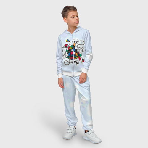Детский 3D костюм с принтом Кубик Рубика, фото на моделе #1
