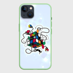 Чехол для iPhone 14 Кубик Рубика