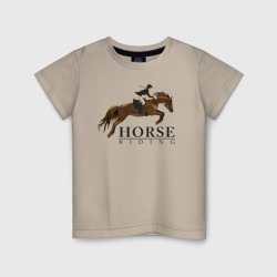 Детская футболка хлопок Horse riding