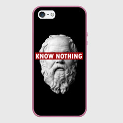 Чехол для iPhone 5/5S матовый Ничего Не Знаю