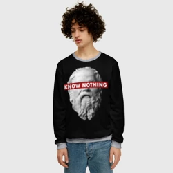 Мужской свитшот 3D Ничего Не Знаю - фото 2