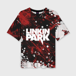 Женская футболка oversize 3D Linkin Park