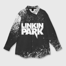 Женская рубашка oversize 3D Linkin Park