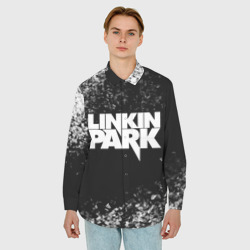 Мужская рубашка oversize 3D Linkin Park - фото 2