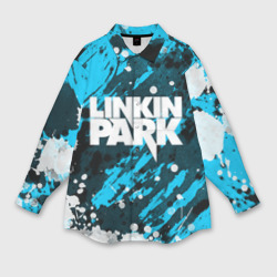 Женская рубашка oversize 3D Linkin Park