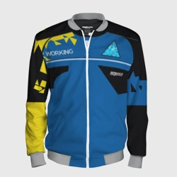 Мужской бомбер 3D Detroit: Become android - косплей костюм