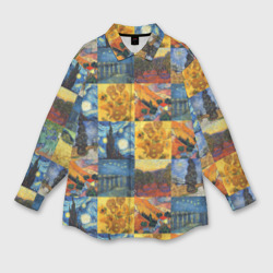 Женская рубашка oversize 3D Картины Ван Гога