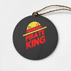 Деревянная игрушка круг One Piece Pirate King