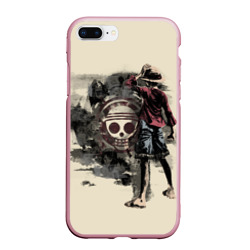 Чехол для iPhone 7Plus/8 Plus матовый Пиратский остров One Piece