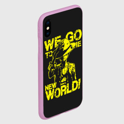 Чехол для iPhone XS Max матовый One Piece We Go World - фото 2