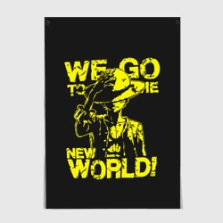 Постер One Piece We Go World