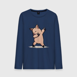 Мужской лонгслив хлопок Dabbing Pig