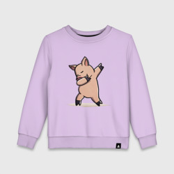 Детский свитшот хлопок Dabbing Pig