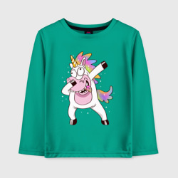 Детский лонгслив хлопок Dabbing Unicorn