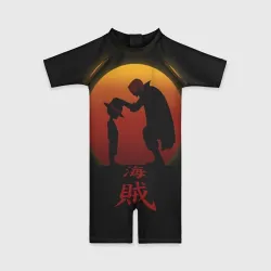 Детский купальный костюм 3D Похлопывает по голове One Piece