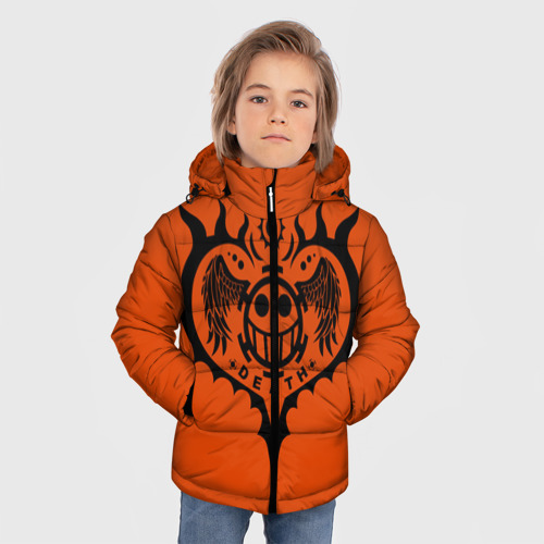 Зимняя куртка для мальчиков 3D Сердце One Piece, цвет черный - фото 3