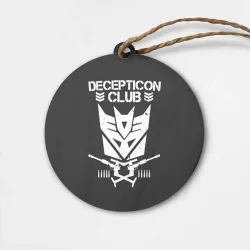Деревянная игрушка круг Трансформеры Deceticon