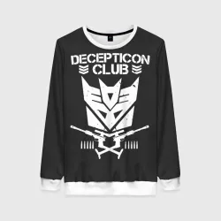 Женский свитшот 3D Трансформеры Deceticon