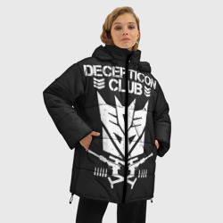 Женская зимняя куртка Oversize Трансформеры Deceticon - фото 2