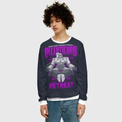 Мужской свитшот 3D Трансформеры Decepticons - фото 2