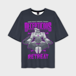 Мужская футболка oversize 3D Трансформеры Decepticons