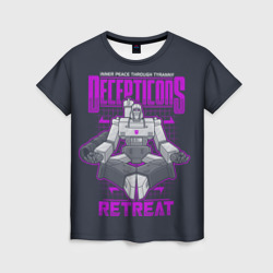 Женская футболка 3D Трансформеры Decepticons