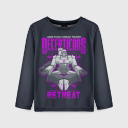 Детский лонгслив 3D Трансформеры Decepticons