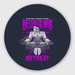 Круглый коврик для мышки Трансформеры Decepticons