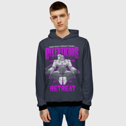 Мужская толстовка 3D Трансформеры Decepticons - фото 2