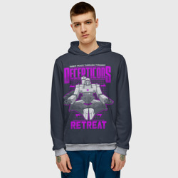 Мужская толстовка 3D Трансформеры Decepticons - фото 2