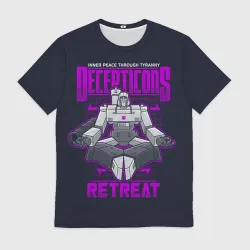 Мужская футболка 3D Трансформеры Decepticons