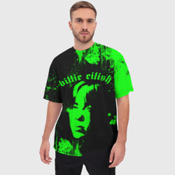 Мужская футболка oversize 3D Billie Eilish - фото 2