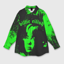 Женская рубашка oversize 3D Billie Eilish